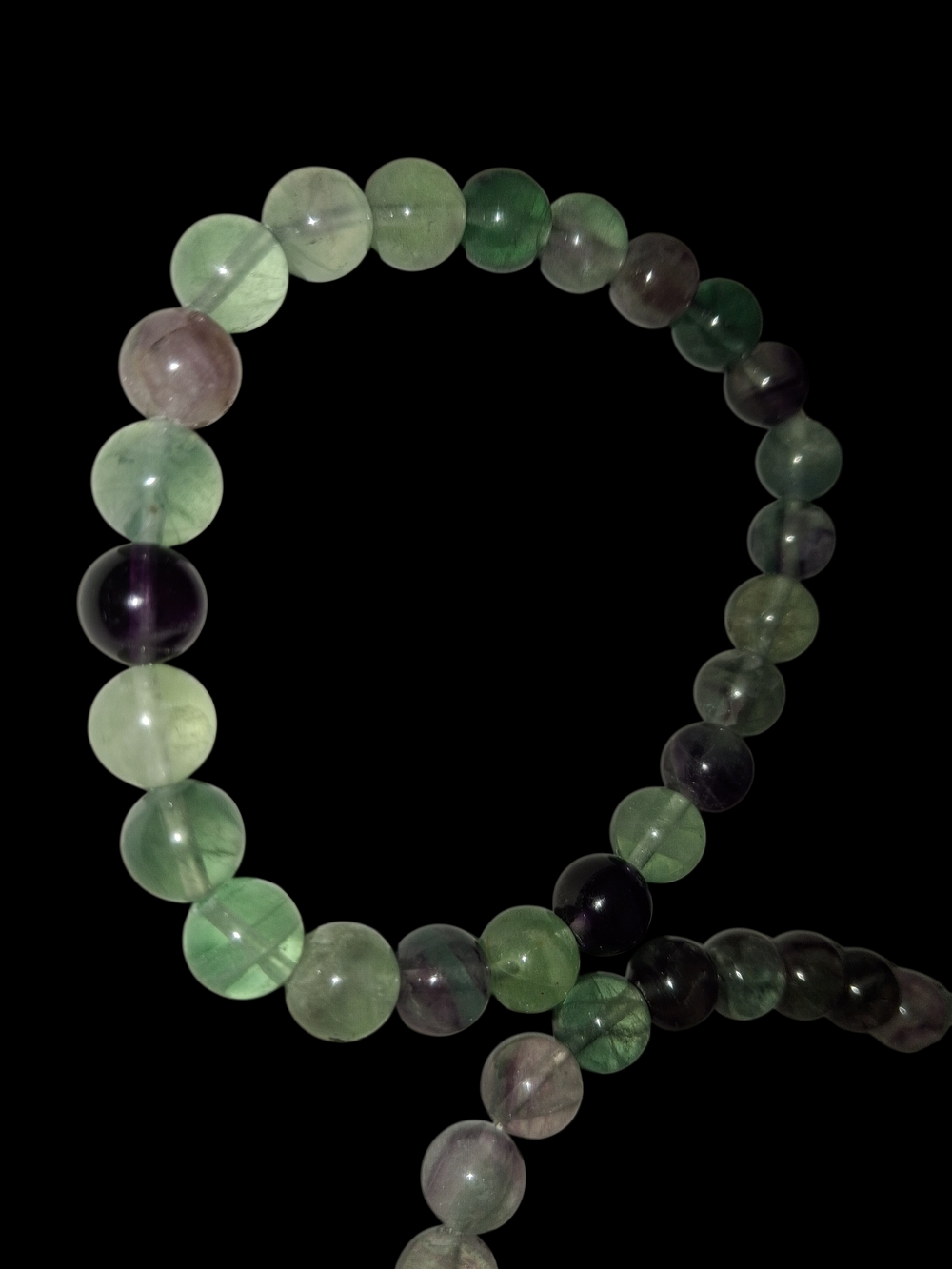 Stunning Vibrant Rainbow Fluorite 8mm Round Genuine Beads - Picture 9 of 10